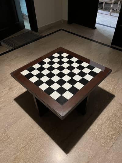 Elegant Chessboard Coffee Table