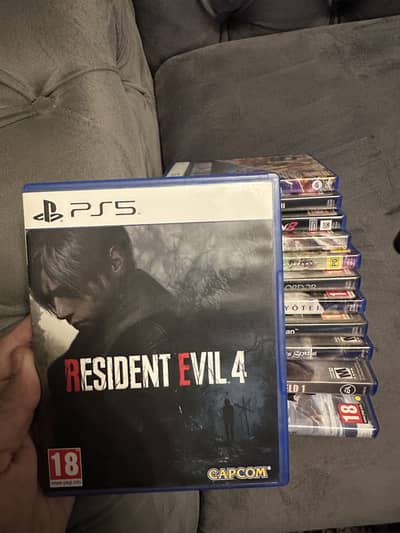 Resident evil 4 ps5 Shadow of mordor and battlefield 1 ps4 ps5 games