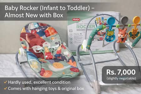 Baby Rocker (Infant to Toddler) – Almost New with Box