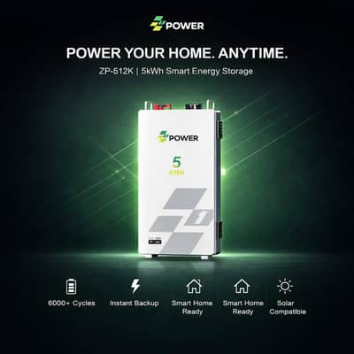 Introducing the ZP-512K 5kWh Wall-Mounted Energy Storage System
