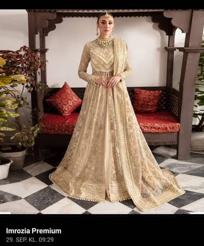 Unstitched imrozia brand maxi