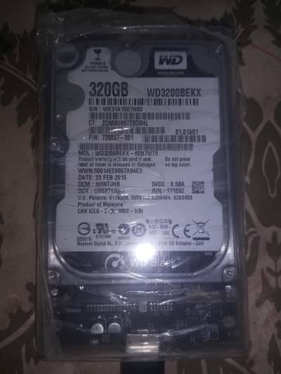 WD black 320gb External Hard Dive