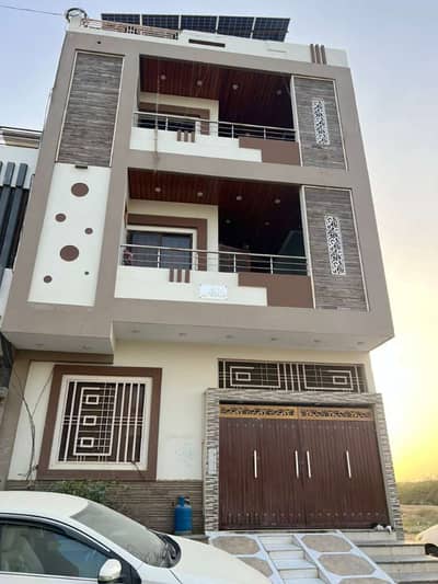 120 SQ Yards ,6 Bedrooms G+2 House For Sale in Saadi Garden Block 1