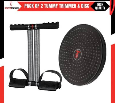 double Spring tummy trimmer and twister disc pack of 2 , for workout