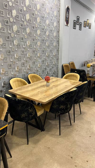 Restaurant Dining Table Set 4 Seater | Café Furniture | Modern Wooden