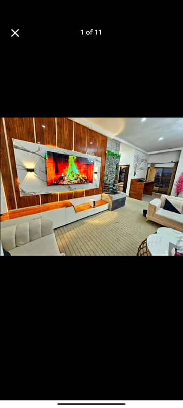 3bed furnish apparment available tonight for rent in Islamabad E11 2