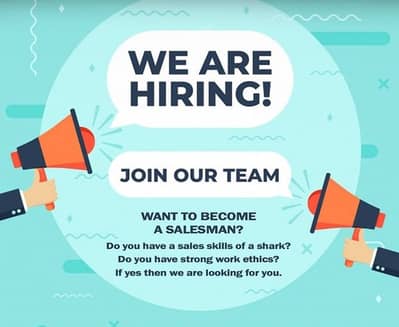 EXPERIENCED SALESMAN REQUIRED FOR OUR COMPANY