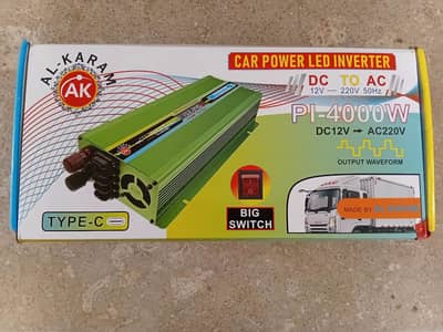 AL Karam 4000W Inverter | 12V DC to 220V AC with Display Screen