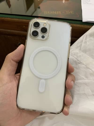 Iphone 12promax (pta approved) (256 gb) (white) (with box)