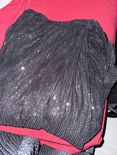 sequence saree- party wear-black saree