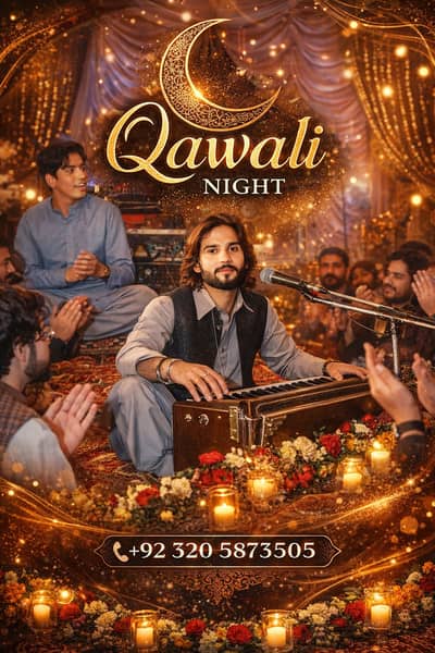 Best Qawali Night Service All Pakistan, Live Qawwali, Sufi Night Event