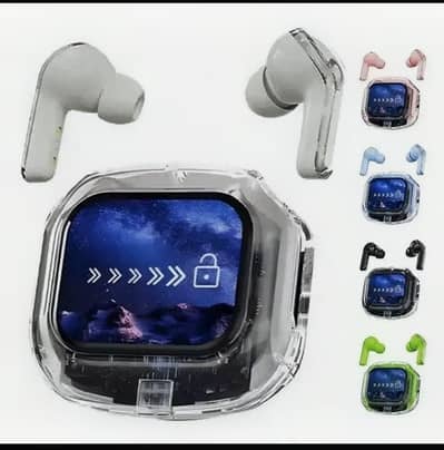 Premium Smart Earbuds with Touch Display Case