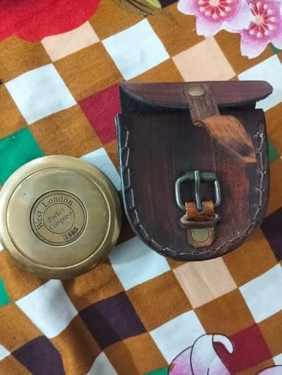 Antique 1855 West London Pocket Compass | Brass Vintage Navigation