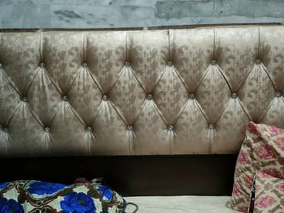 full size bed + sidetables