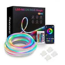 RGB NEON LIGHT STRIP WITH CONTROLLER REMOTE