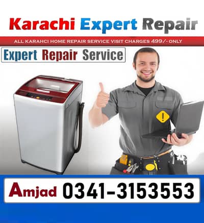 Automatic Washing Machine Repair Dawlance Haier LG Samsung Kenwood PEL