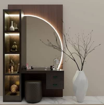 Elegant & modern Pinterest style  wall dressing table