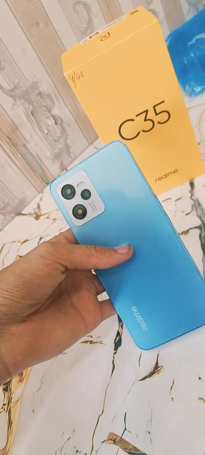 Realme c35 4/128 dabba charj sub kuj ha