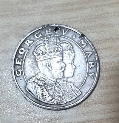 1911 British George V & Queen Mary Coronation Medal | Delhi Durbar Era