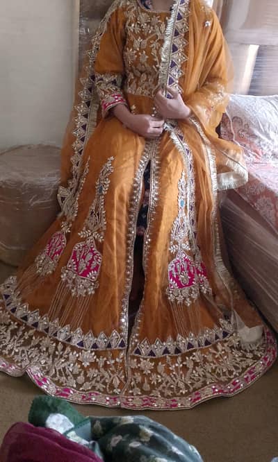 BRIDAL DRESS/ WEDDING DRESS/ WEDDING GOWN/mahndi dress/ Mehndi/MAXI