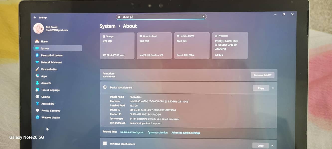 Microsoft Surface Book i7 3