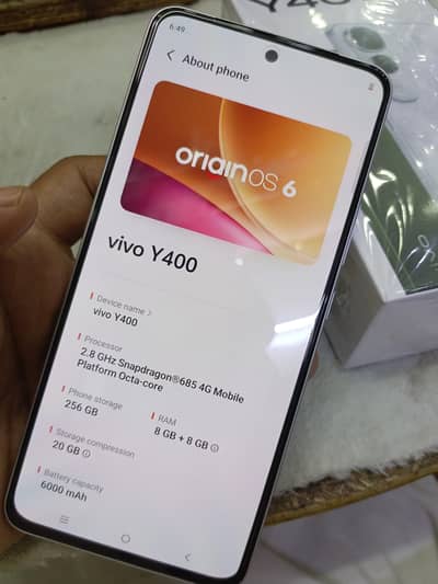 vivo y400 just box open (03171662399)