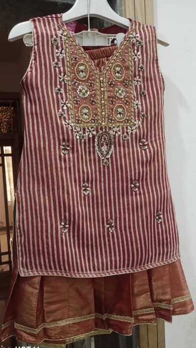 lehnga n short kurti