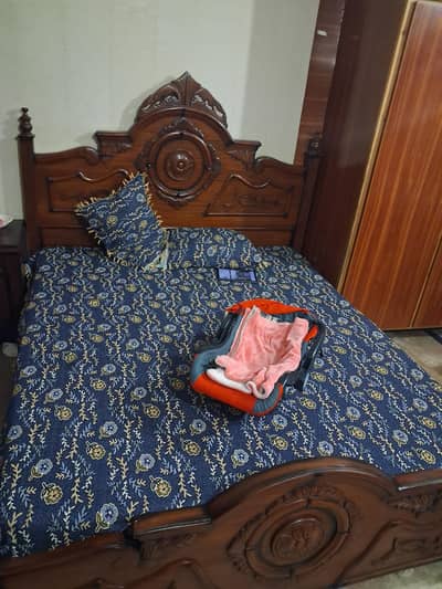 bed. side table. dressing table. for sale