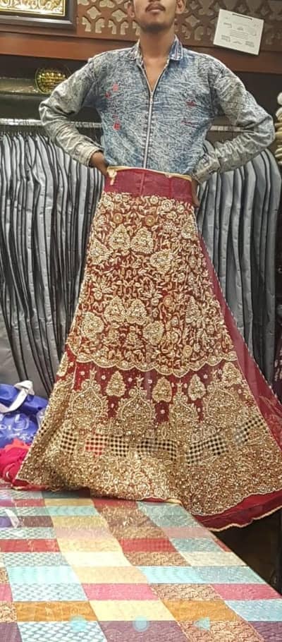 bridal dress like fresh and new fully embroidery