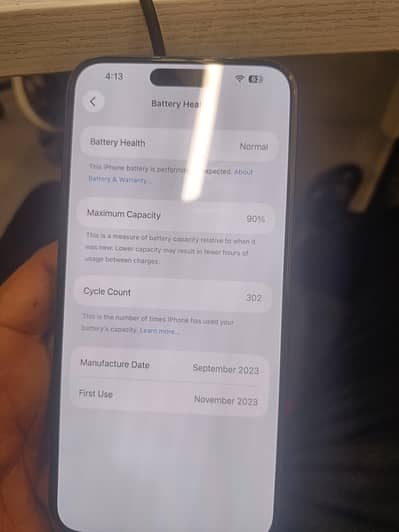 15 pro Max 256 GP JV blue  Clour 10by 9.5 condition battery health90