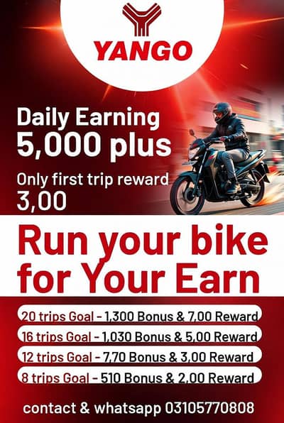 Yango Bike Earning