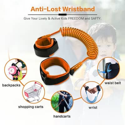 New Anti Lost Wrist Safety Wrist Leash for Toddlers,Babies & Kids, Wri