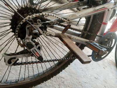 gear bicycle new tyre new chain set