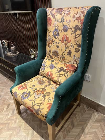 2 sofa chairs branded