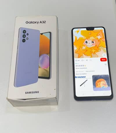 Samsung galaxy a32 phone with box pta approved