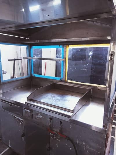 burger and shawarma counter