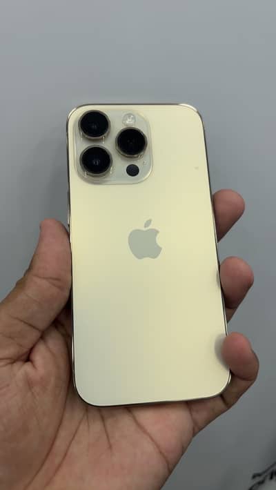 Iphone 14 pro pta aproved 256Gb Golden 10 By 10 92 health