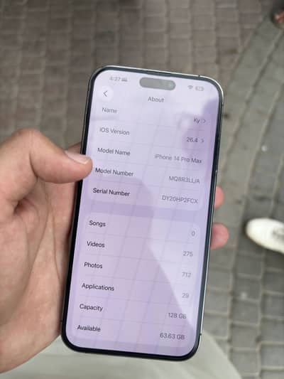 Iphone 14 pro max jv 128GB