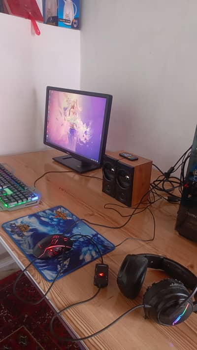 full setup i5 3rd gen + amd Rx 470 4gb + LCD mouse keyboard