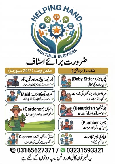 Staff Required (Male & Female)