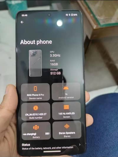 ROG 8 PRO 16GB 512 GB