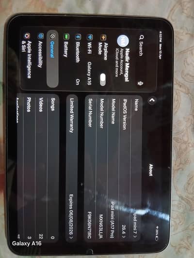 Ipad mini 7 (A17 pro) chip 128gb wifi 10\10 condition