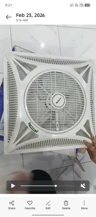 National 14” False Ceiling Fan 2x2 With Remote | 60x60 cm | New