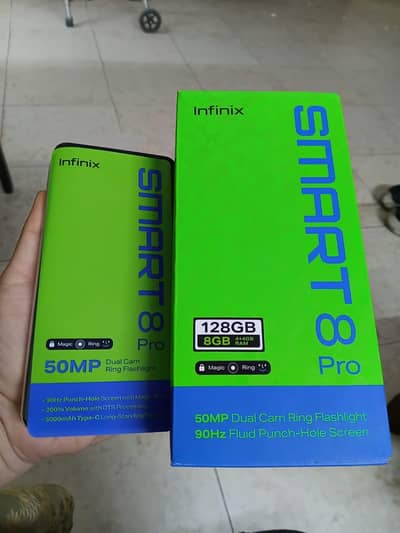 infinix smart 8 pro 4+4/128 hime used phone