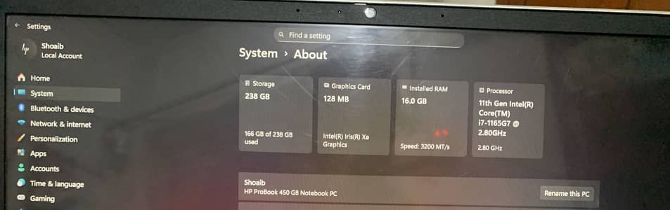 HP ProBook 450 G8 | 11th Gen | SSD | Slim & Fast