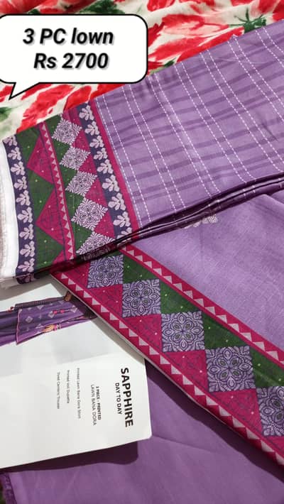 New Arrival Unstitched Lawn 3PC Suit – Soft Fabric | Summer Wear