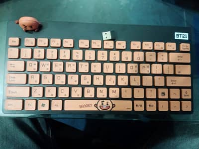 BT21 Wireless Keyboard | ROYCHE Original | Cute Slim Keyboard | Laptop