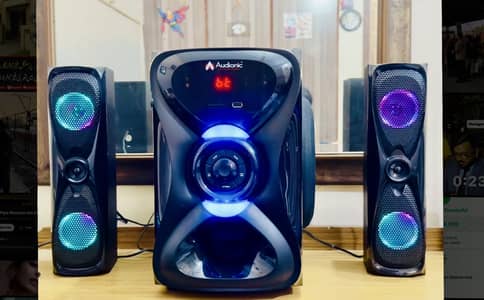 Audionic 2.1 Neon Lights Bluetooth Speakers