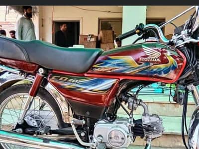 Honda bike 70cc urgent for sale model 2021