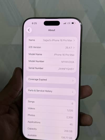 Iphone 16 pro max Desert colour